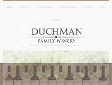 Tablet Screenshot of duchmanwinery.com